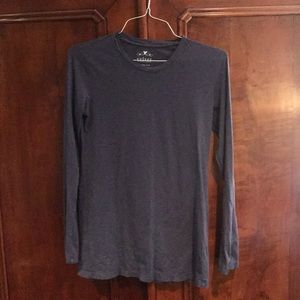 Velvet slub cotton long sleeve T-Shirt
